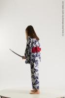 japanese woman in kimono with sword saori 08b